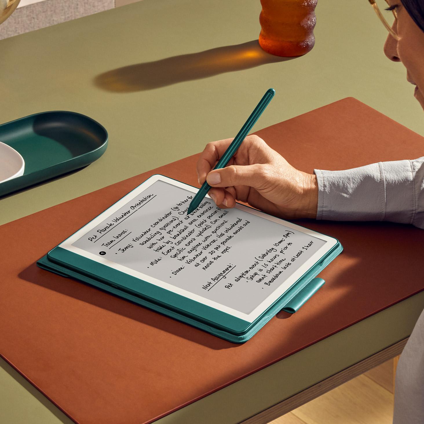 Kindle Scribe jegyzetelés